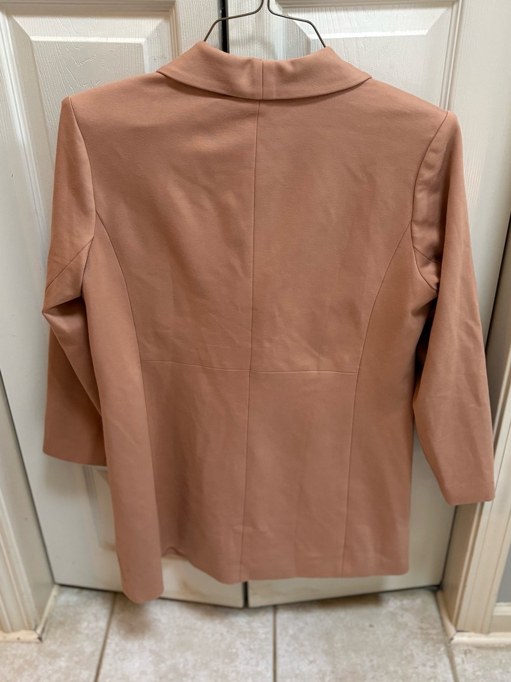 Colleen Lopez Blush Pink Double-Breasted Blazer with Gold Buttons - Picture 4 of 4